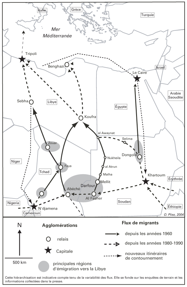 Du champ migratoire circonscrit au Darfour-Libye à l’espace migratoire transsaharien